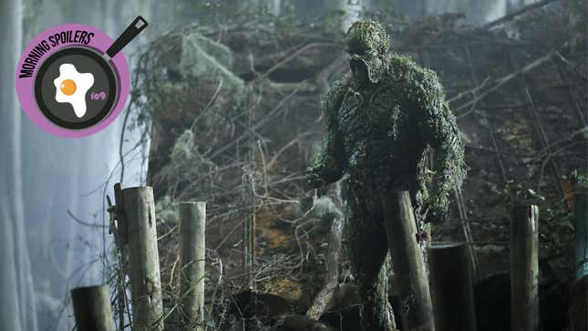 Swamp Thing gets spotted skulking across the swamp.