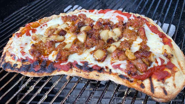 Image for article titled You Should Grill Homemade Pizzas