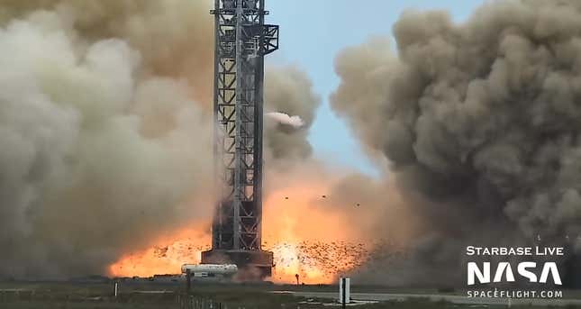 Image for article titled Everything We Noticed During SpaceX&#39;s First Big Test of Starship Megarocket