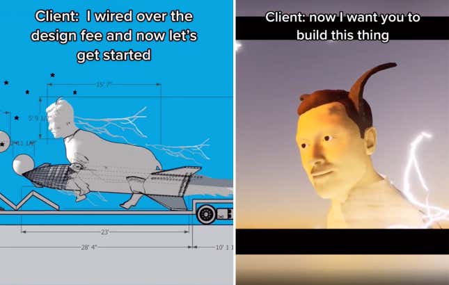 Image for article titled Crypto Dev Says He’s Spending $500,000 on a Statue of Elon Musk’s Head on a Goat’s Body