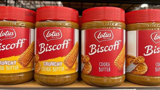 Cookie butter jars, creamy and crunchy