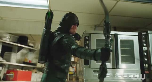 Stephen Amell as the Green Arrow