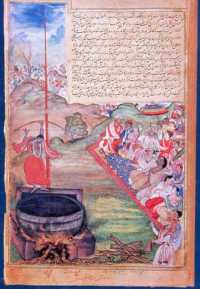 Arjun hits the target.