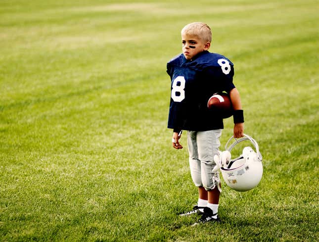 Image for article titled Football Pads Only Investment Dad Will Ever Make In Children