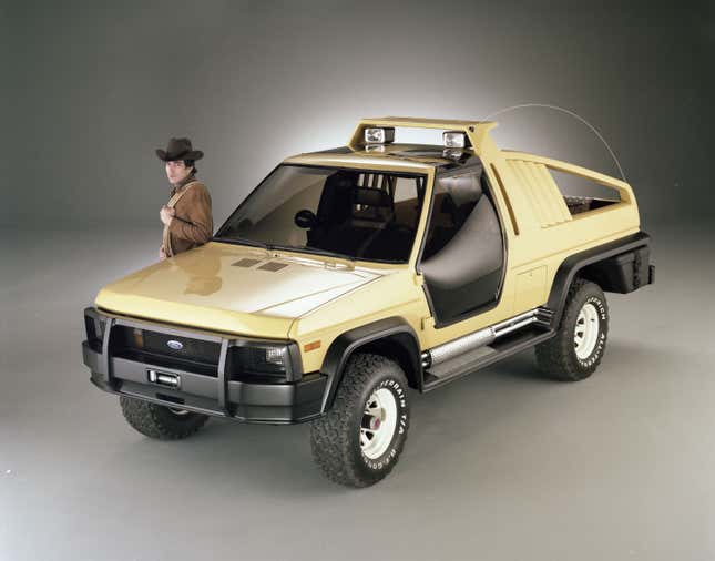 Image for article titled Off-Road Truck Design Might Have Peaked In The '80s With The Ford Bronco Lobo