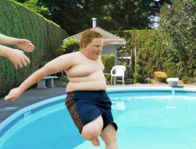 Image for article titled Overweight Nephew Heaved Into Pool Like Anchor