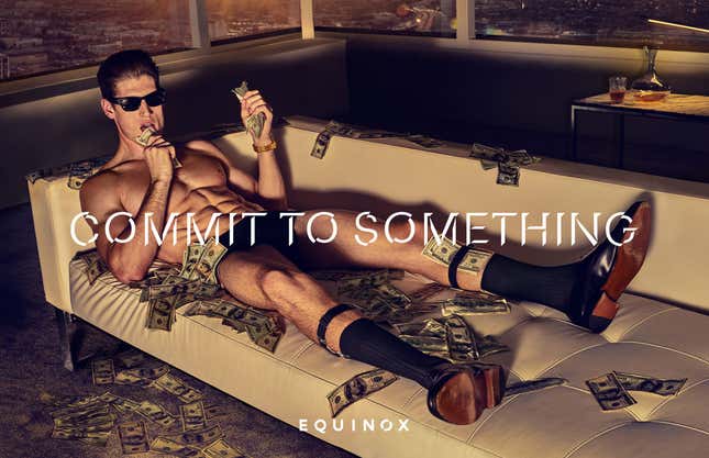 Image for article titled New ads from Equinox show gym-goers at peak absurdity