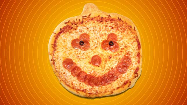 pumpkin shaped pizza