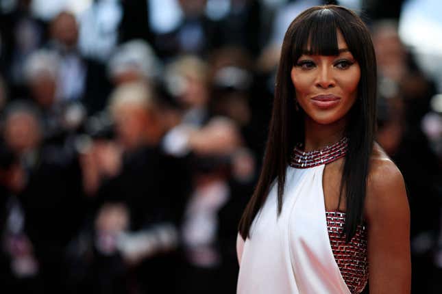 Naomi Campbell arrives for the screening of the film “Firebrand” during the 76th edition of the Cannes Film Festival in Cannes, southern France, on May 21, 2023.