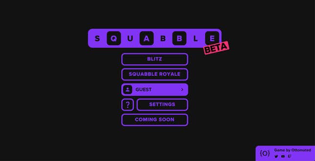 A screenshot of Squabble