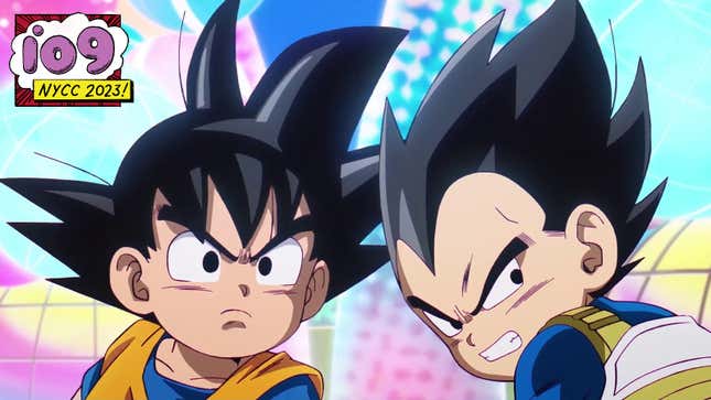 Young Goku and Vegeta in the reveal trailer for Dragon Ball Daima.