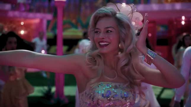 Margot Robbie as Barbie in the titular 2023 film. 
