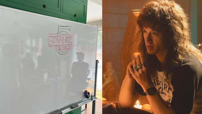 Stranger Things whiteboard and Eddie Munson