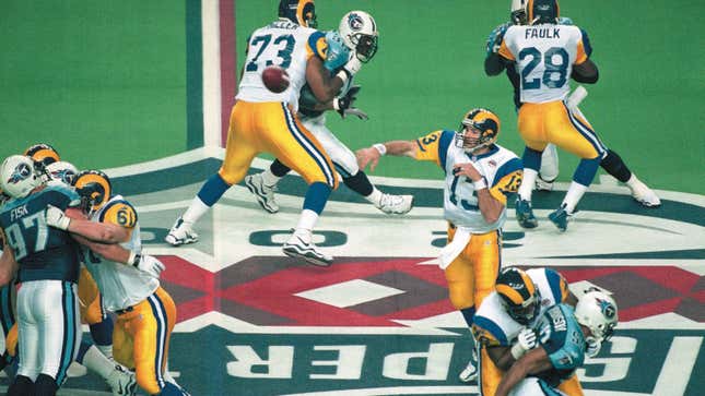 Super Bowl XXXIV - Rams 23 Titans 16 - MVP Rams QB Kurt Warner