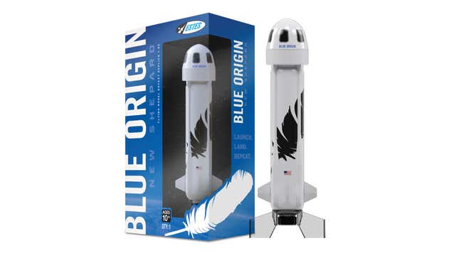 Image for article titled Jeff Bezos Dick Rocket Goes on Sale for $69 in Scale Model Form