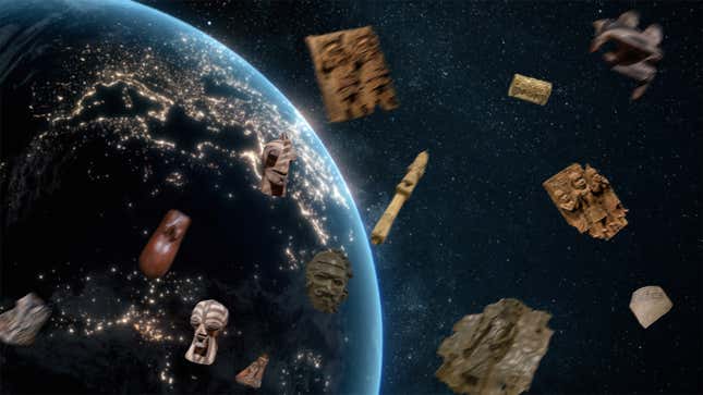 Image for article titled British Museum Launches Stolen African Artifacts Into Space