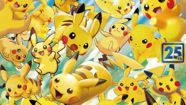 Some of the various Pikachus featured in the upcoming Celebrations set.