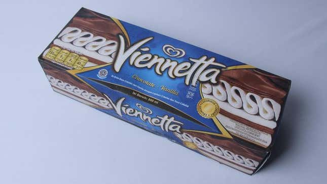 Viennetta cake in box