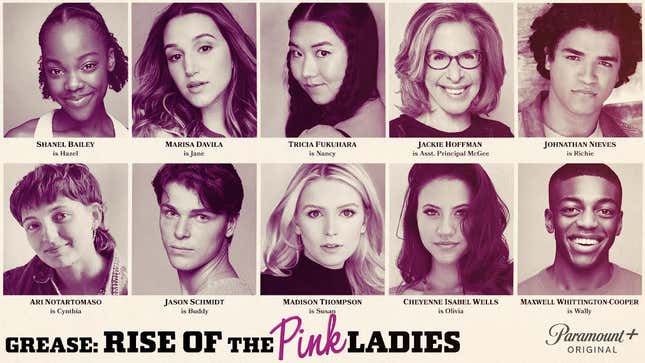 Cast of Grease: Rise Of The Pink Ladies 