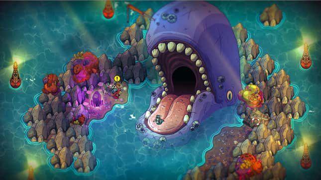 Nobody stands on a whale's tongue in the middle of an ocean in Nobody Saves the World, one of the best games of 2022.