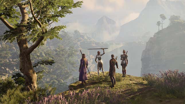 A group of adventurers is seen in Baldur's Gate 3.