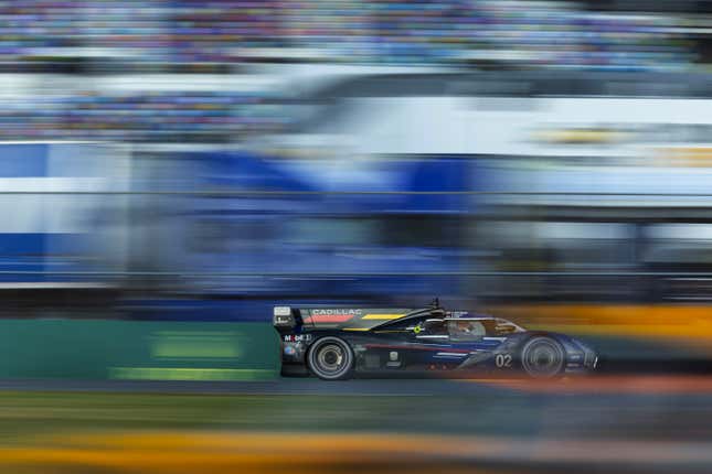 The No. 2 Cadillac Racing Car during the Rolex 24 at Daytona.