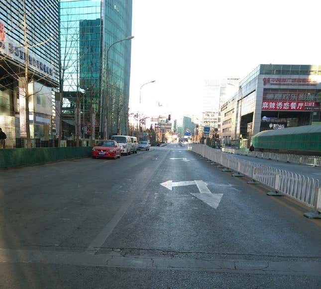 Image for article titled Beijing has turned into a beautiful ghost town for Chinese New Year