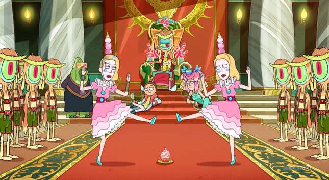 Imagen para el artículo titulado Créditos de la temporada 7 de Rick y Morty Absolutamente,no dirijase al elefante en la habitación