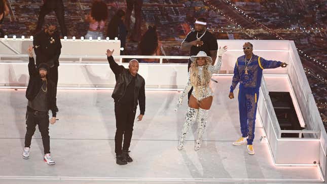 Super Bowl 2022: 50 Cent makes cameo in star-studded halftime show