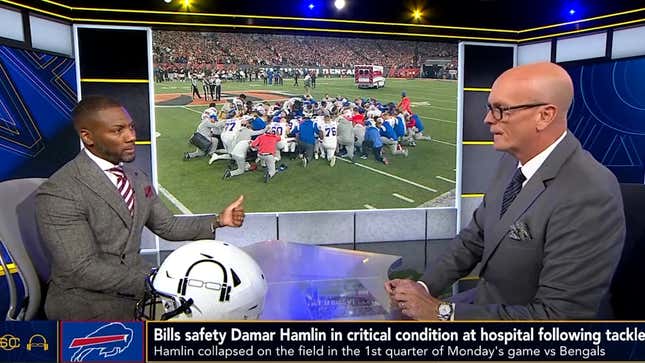 Booger McFarland Details Emotions on ESPN Set After Damar Hamlin Collapsed