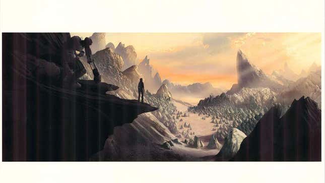 Arte conceptual de un juego de Half-Life que nunca se hizo realidad, protagonizado por Dog y Alyx.