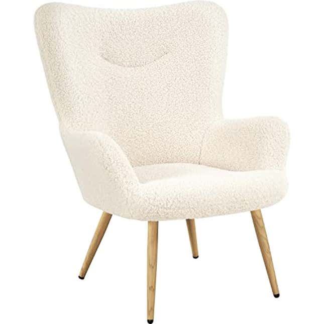 Image for article titled Boucle Chairs are Trending on TikTok - and Amazon&#39;s Pick is Discounted Right Now