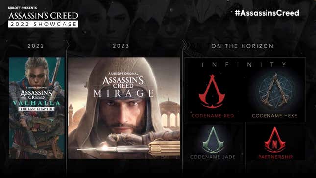 Imagen para el artículo titulado El nuevo Assassin's Creed Mirage se desarrolla en Bagdad y hay un nuevo juego en el Japón feudal