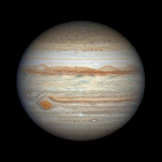 Jupiter, our solar system's largest planet.