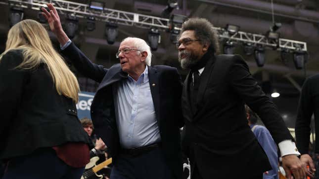 Image for article titled Bernie Bro No More: Cornel West Ain&#39;t Feeling Bernie Sanders&#39; Stance On 2024 Election