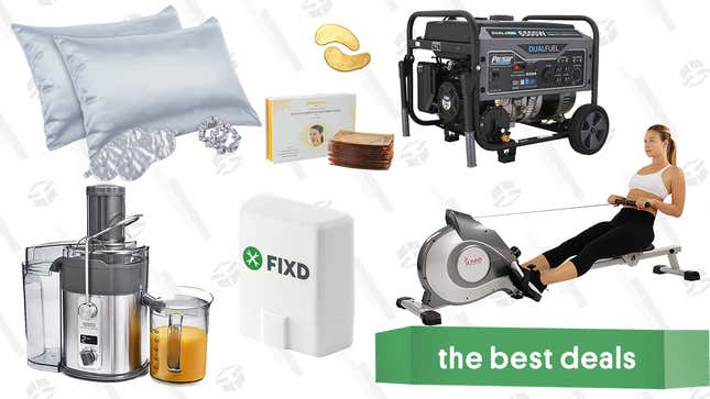 Image for article titled Sunday&#39;s Best Deals: Crux Artisan Juicer, Pulsar Generators, Sunny Fitness Equipment, Fixd Vehicle Diagnostic Tool, and More