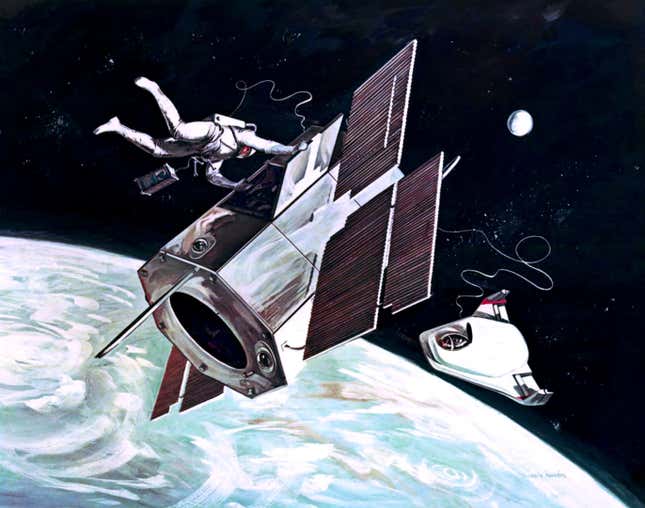 Image for article titled Retro Concept Art From NASA Makes Our Imagination Soar
