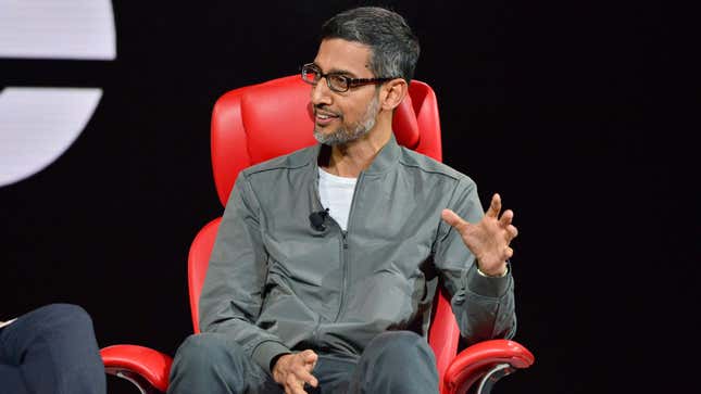 In an onstage interview at Vox’s 2022 Code Conference, Google CEO Sundar Pichai referenced increasing company efficiency by cutting down on staff.