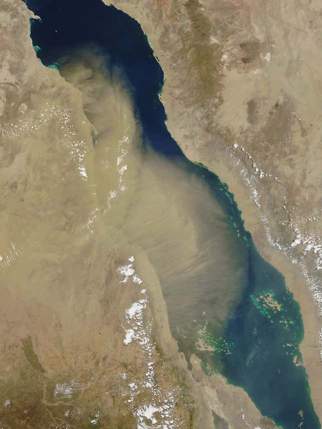 Image for article titled Earth’s fiercest dust storms, as seen from space
