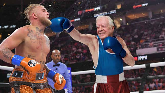 Image for article titled Jimmy Carter Wins Boxing Match Against Jake Paul