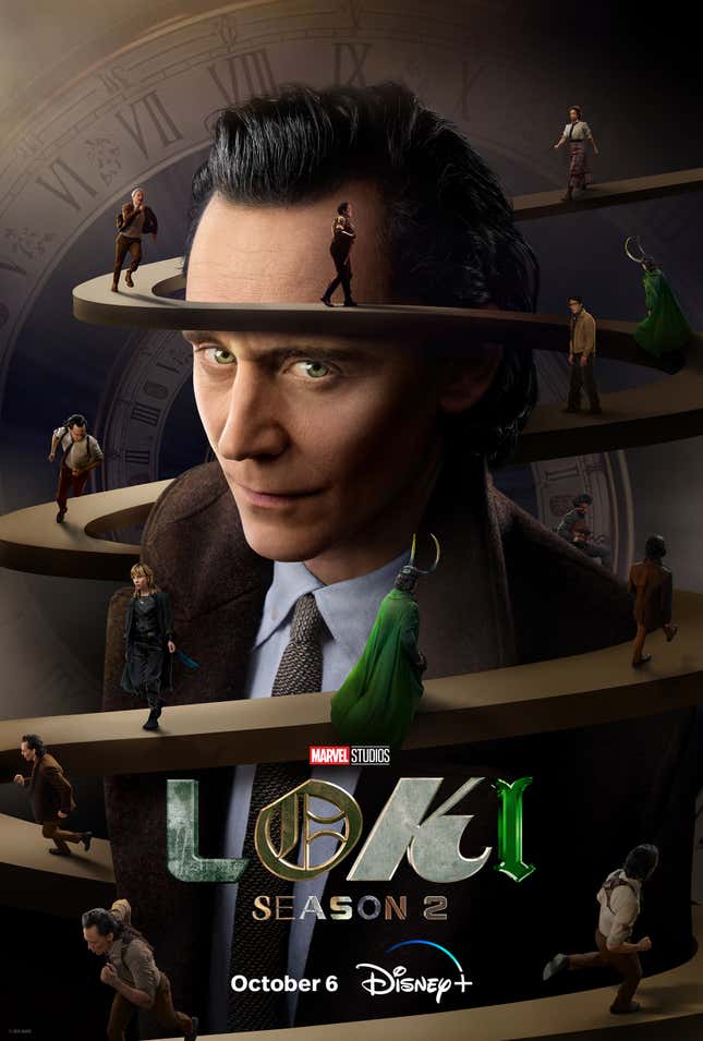 Image for article titled Marvel's Loki Season 2 Poster Likely Incorporated AI-Generated Stock Photo