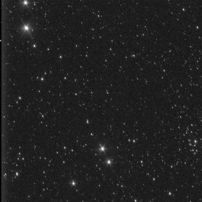 The exposure time for this image was 10 seconds, revealing stars that are roughly 17th magnitude of brightness.