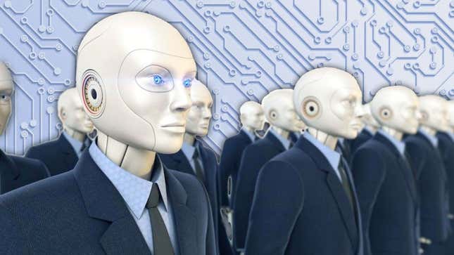 Imagen para el artículo titulado Un estudio de IA dice que a veces es bueno que los ejecutivos actúen como robots