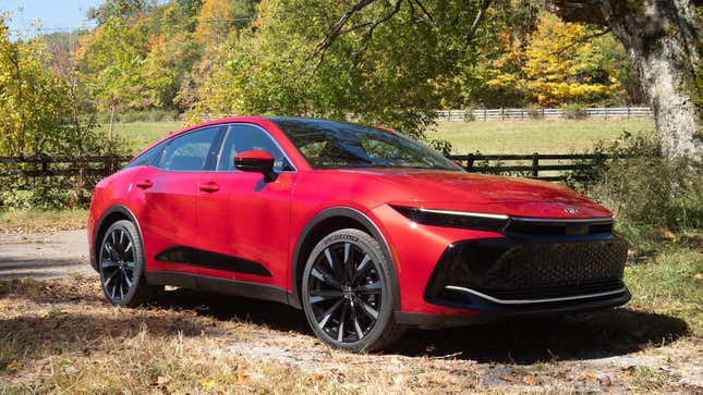 Image for article titled The 2023 Toyota Crown Is Gleefully Weird and Impressively Quick