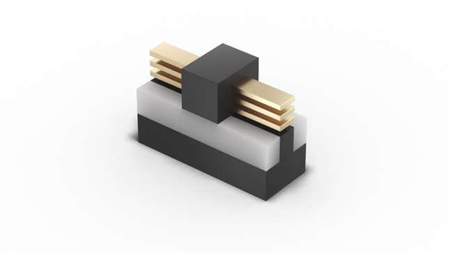 Un transistor de arquitectura RibbonFET