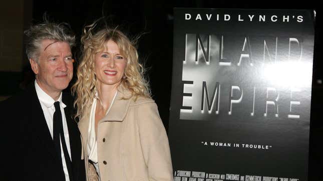 David Lynch and Laura Dern at the 2006 premiere of his film Inland Empire