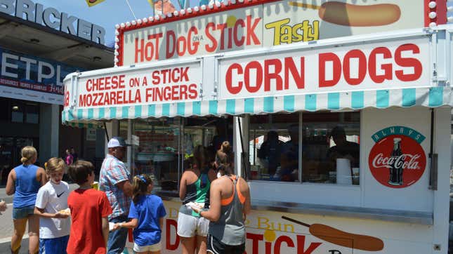 hot dog stand at ohio fair
