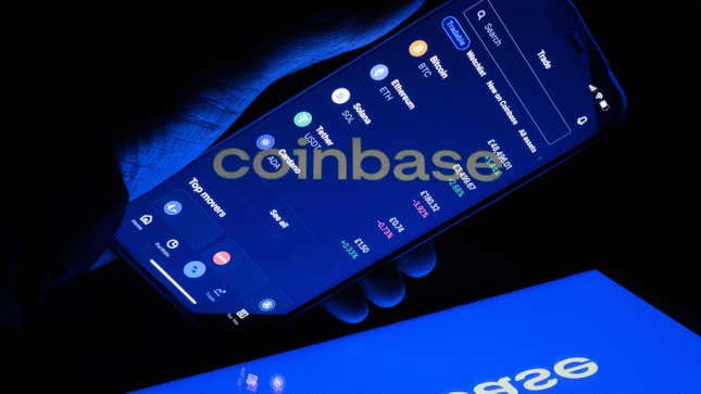 Image for article titled Feds Sue Coinbase One Day After Filing Suit Against Binance