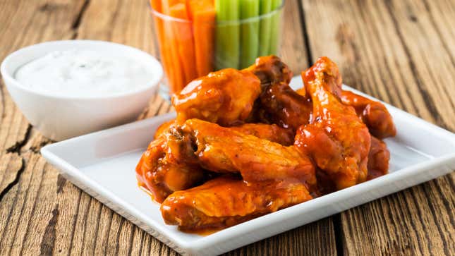 buffalo wings on plate