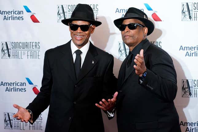 Jimmy Jam, left, and Terry Lewis attend the the 51st annual Songwriters Hall of Fame induction and awards gala at the New York Marriott Marquis Hotel on Thursday, June 16, 2022, in New York.